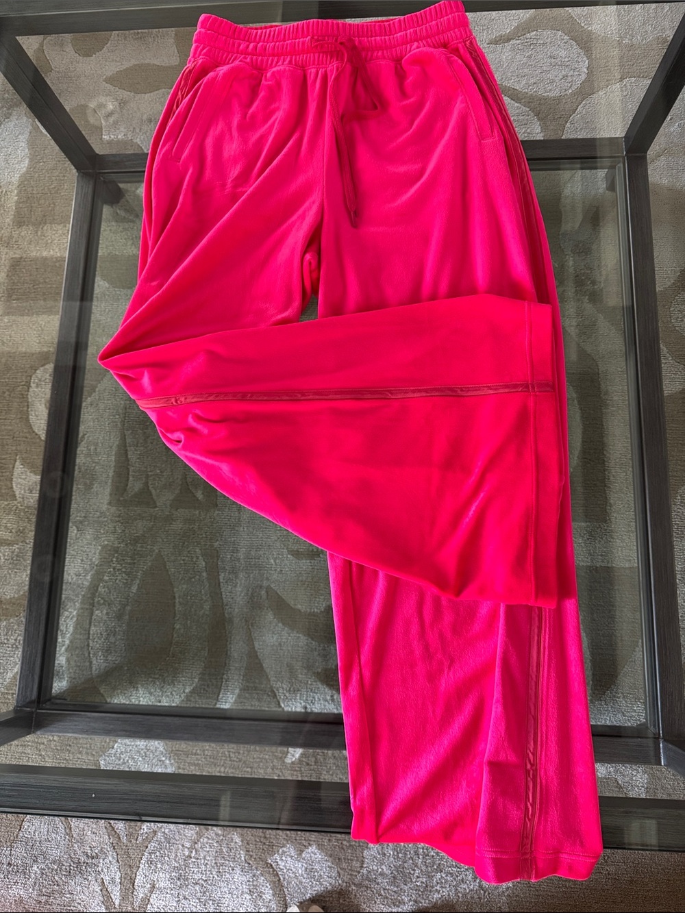 aerie Hot Pink Velour Lounge Pants